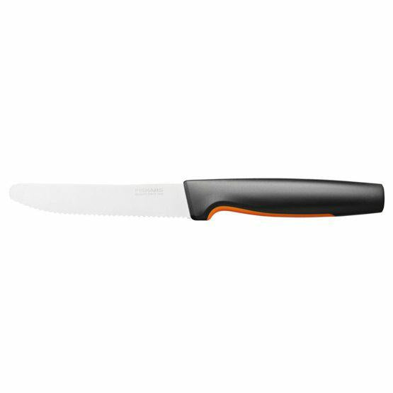 Fiskars Cuchillo para tomate, Functional Form, Longitud total: 23 cm, Acero inoxidable japonés/plástico, 1057543