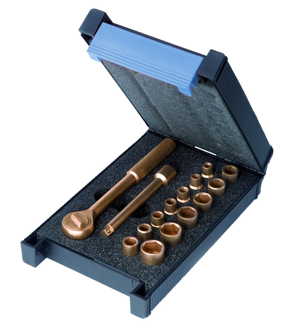 Juego de llaves de vaso de 1/4" 16pcs