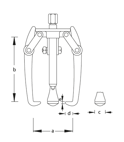 GEDORE 1.16 - Extractores robustos de 2 patas - Ferrotecnia