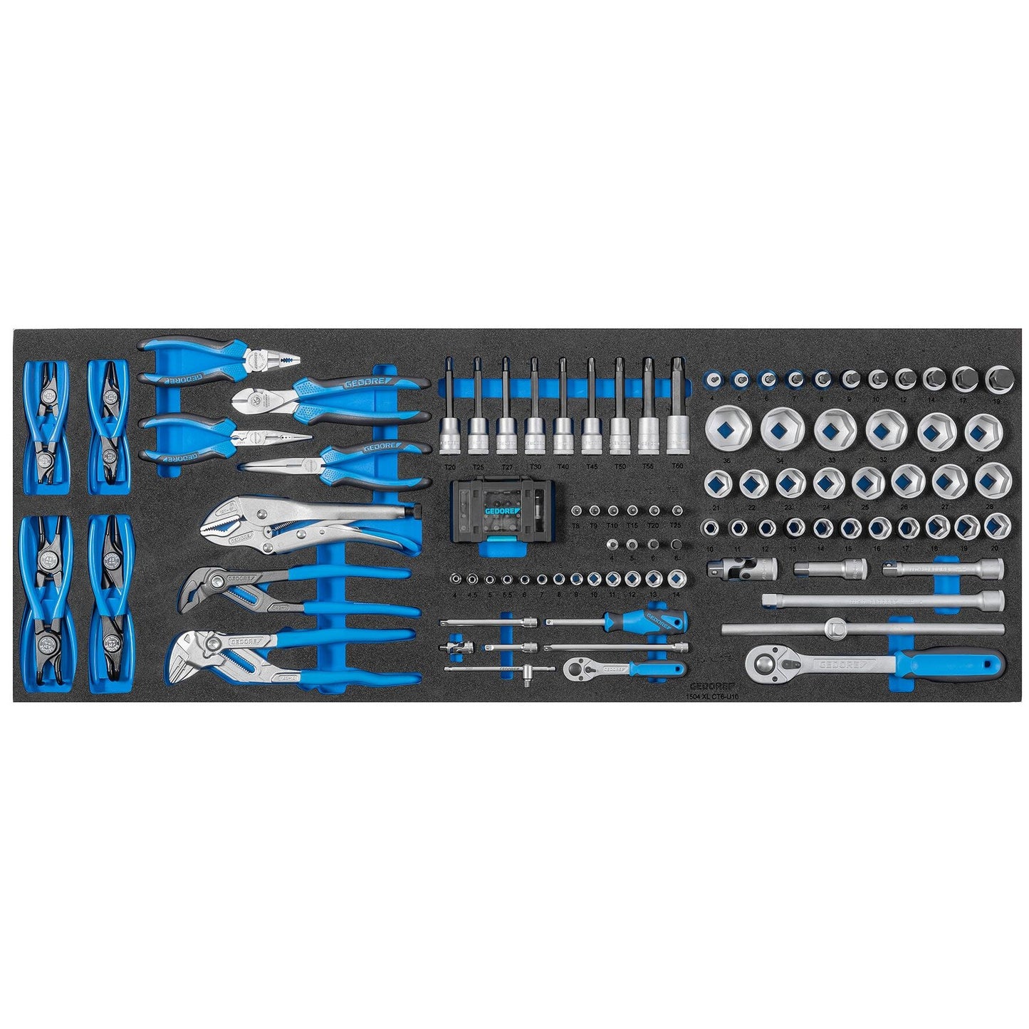 GEDORE 1504 XL CT6-U10-183 - Module d'outils de contrôle avec assortiment