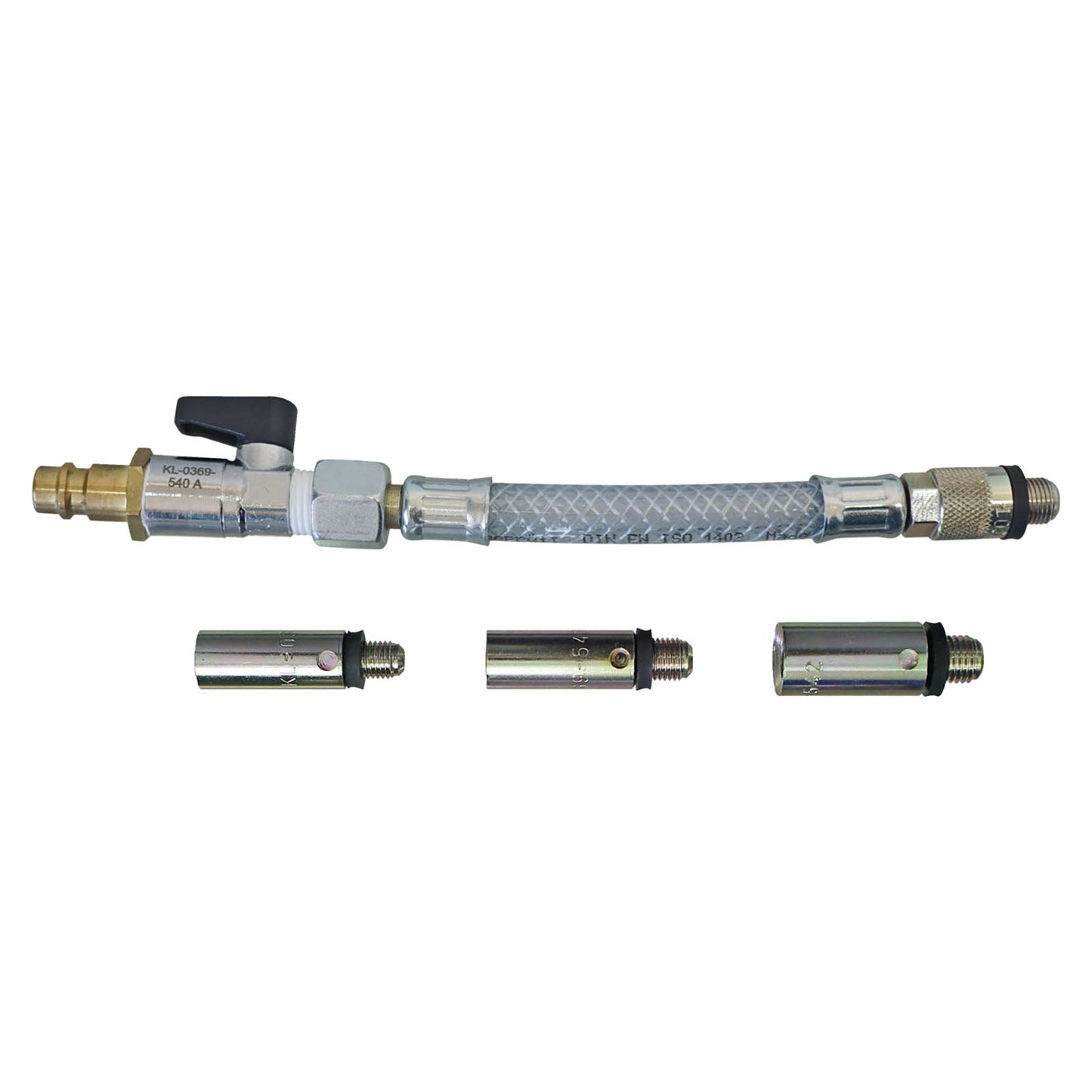 GEDORE Automotive KL - 0369 - 54 A - Kit adaptador de aire comprimido, M8x1, M9x1, M10x1, M10x1,25 - Ferrotecnia