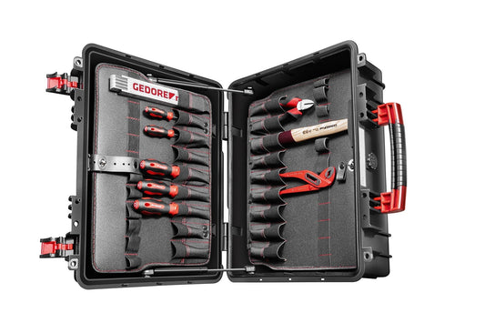 GEDORE red R21652057 - Maleta de herramientas AZUBI L con surtido de 57 herramientas (3301638) - Ferrotecnia
