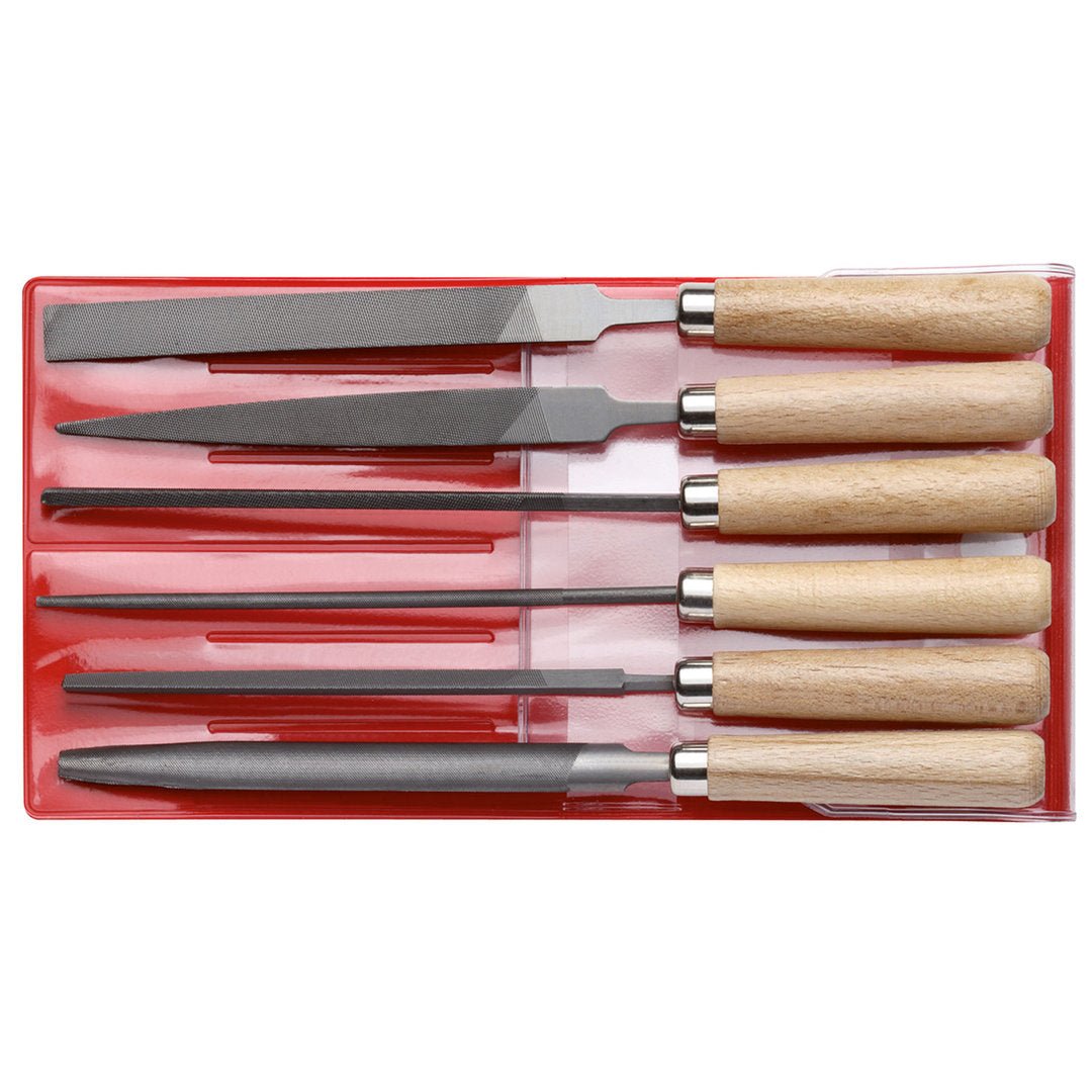 GEDORE red R93000006 - Juego de limas, L=177 mm 6 piezas (3301596) - Ferrotecnia