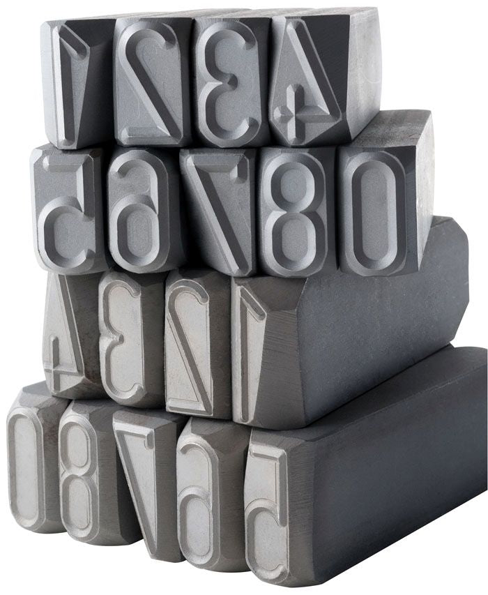 Gravurem 30020000 - Juego numeración medidas especiales 9 piezas (0 - 9) Standard (20 mm) - Ferrotecnia