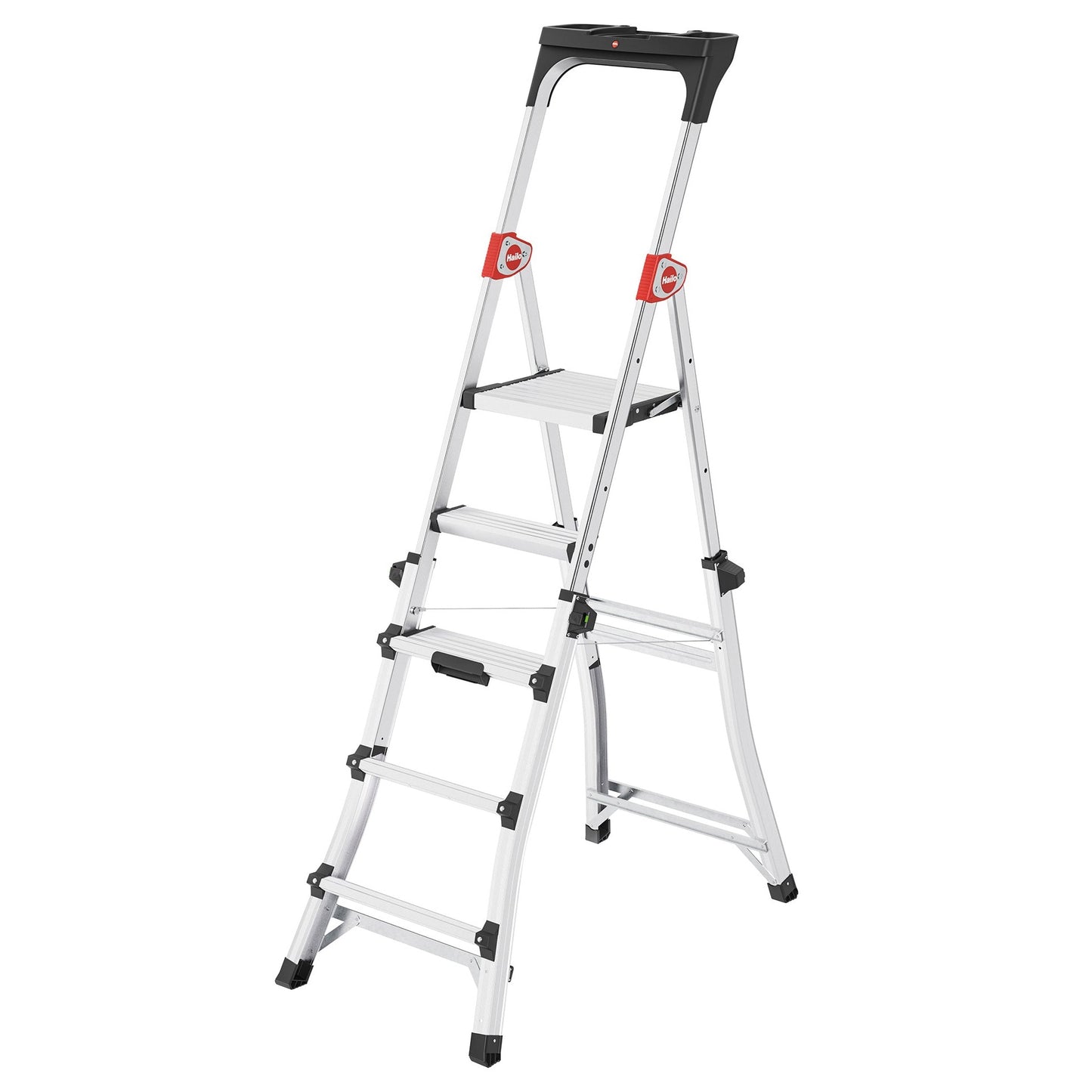 Hailo 8795-001 - TL100 TopLine Telescopic Stepladder (3-4-5 Steps)
