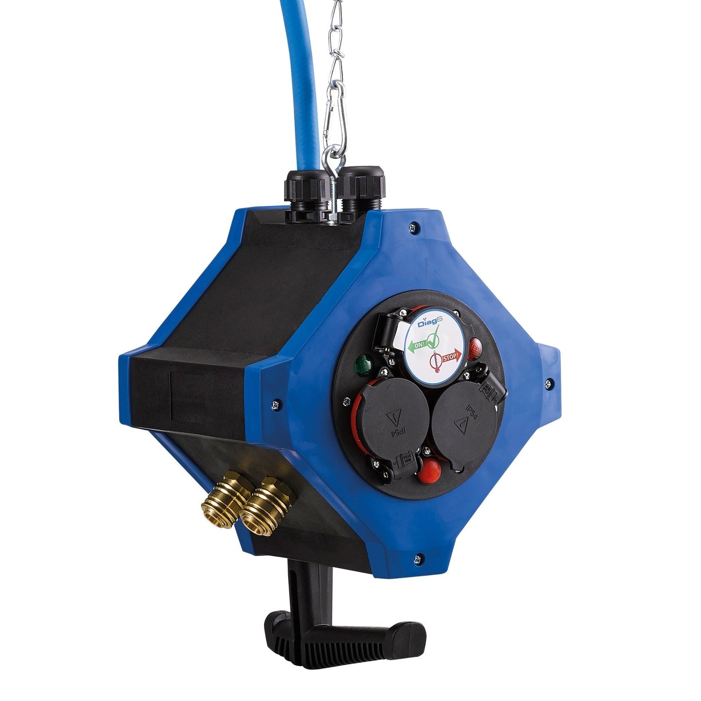 Hedi KVE6000L - Suspended power distributor with 6 16 A safety outlets and 2 compressed air outlets
