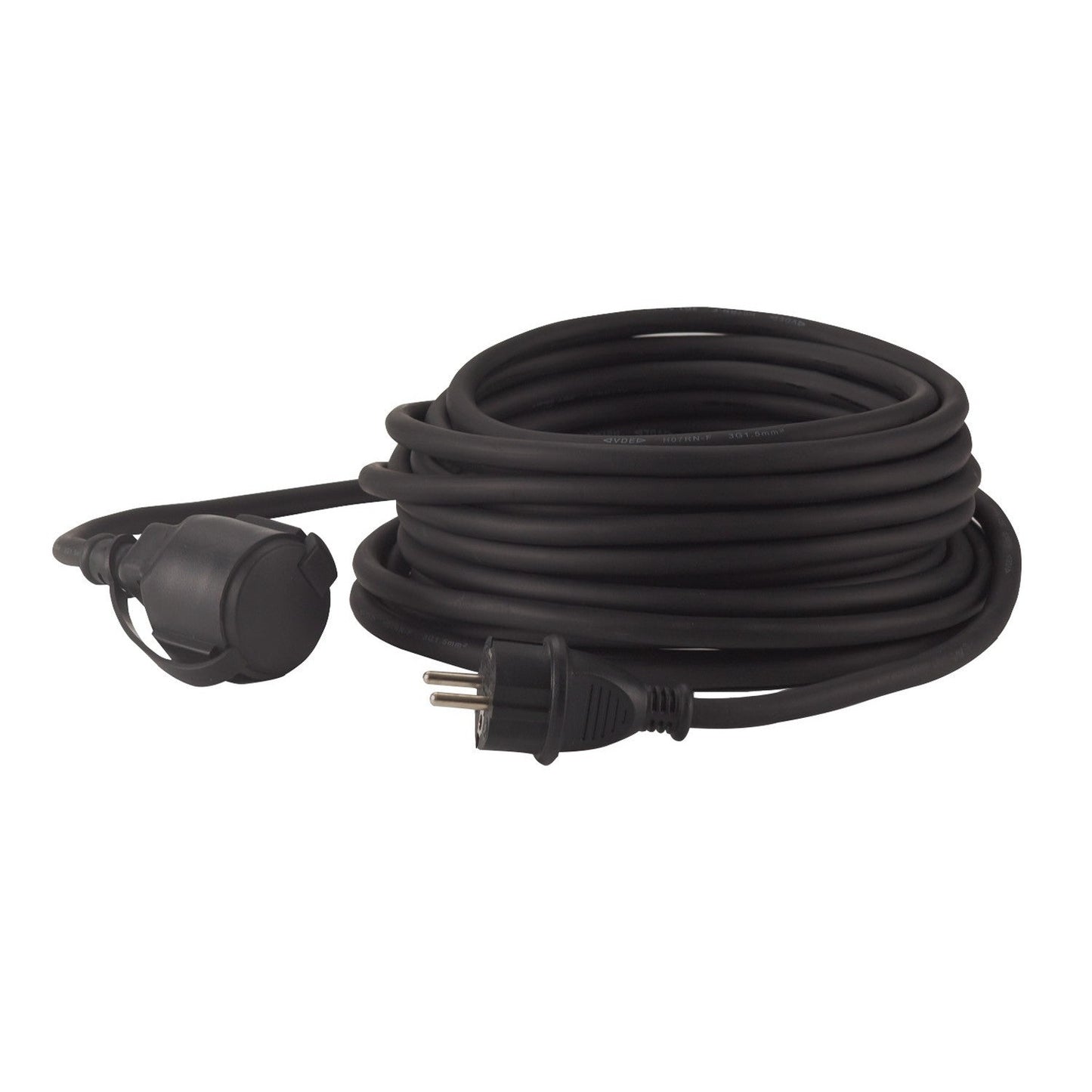 Hedi VK10N2F - Rallonge Hedi 10 m. Câble en caoutchouc néoprène 3G2.5 noir IP44