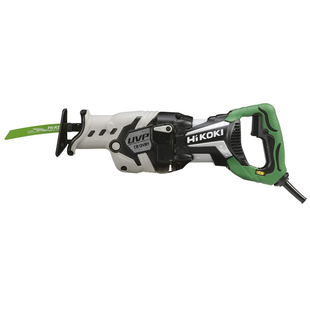 Hikoki CR13VBYWSZ - Sierra sable 1150 W CR13VBY, corte 300 mm en madera, con maletín