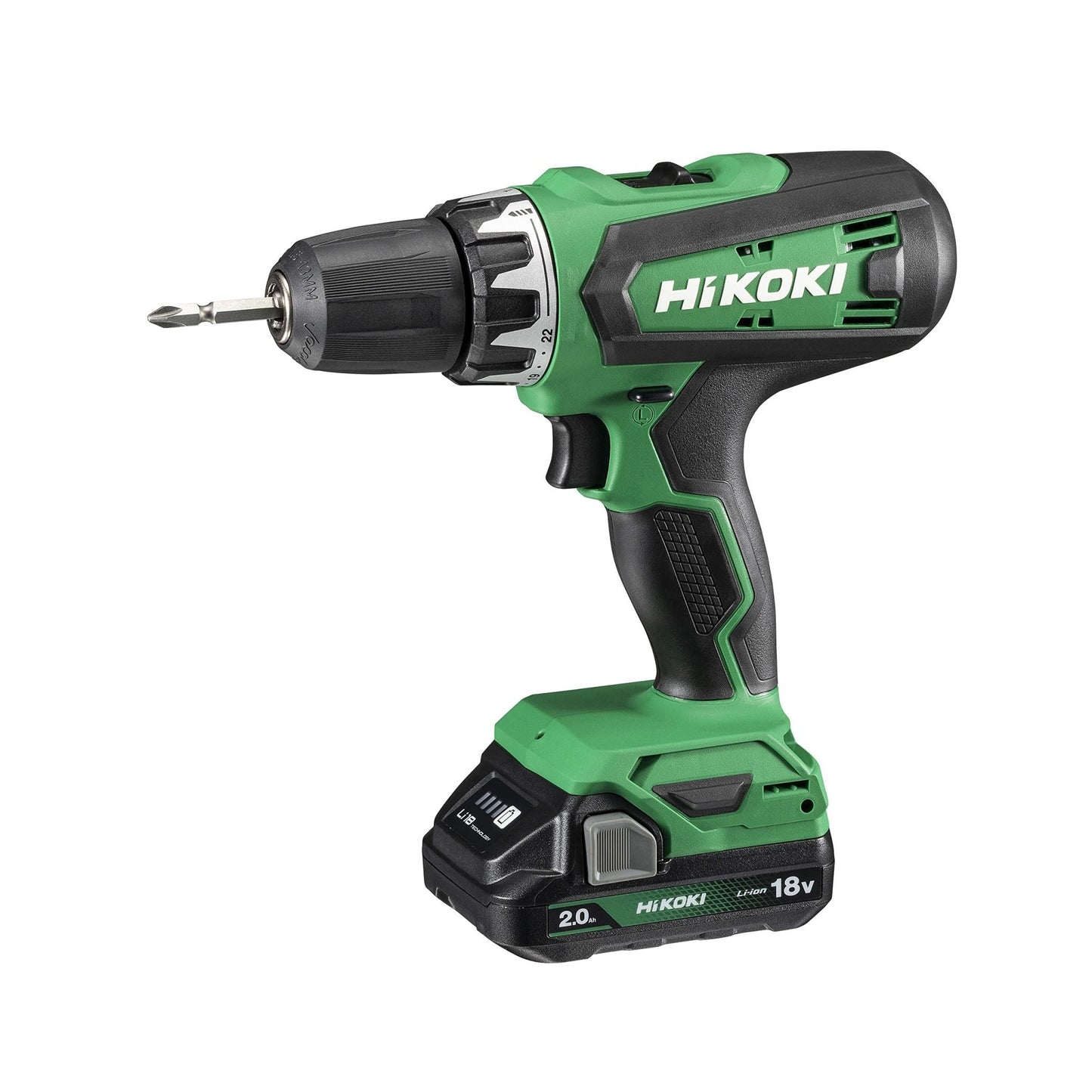Hikoki DS18DFWCZ - Taladro atornillador de batería 18 V DS18DF, 53 Nm, 2 baterías 2,0 Ah y maletín - Ferrotecnia