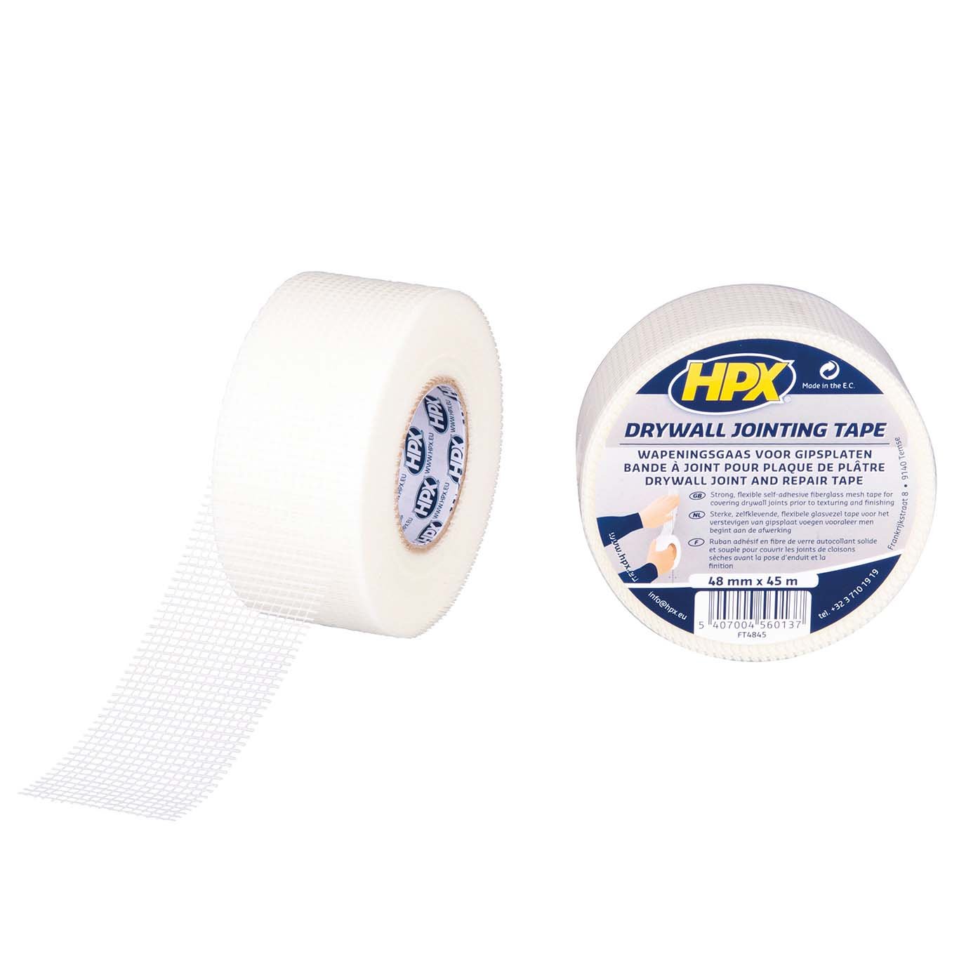 HPX FT4845 - Cinta tapagrietas blanca (48mm x 45m) - Ferrotecnia