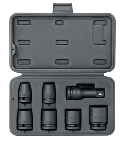 K 19-007 - Juego de vasos de impacto de 1/2", de 10 a 24 mm - Ferrotecnia