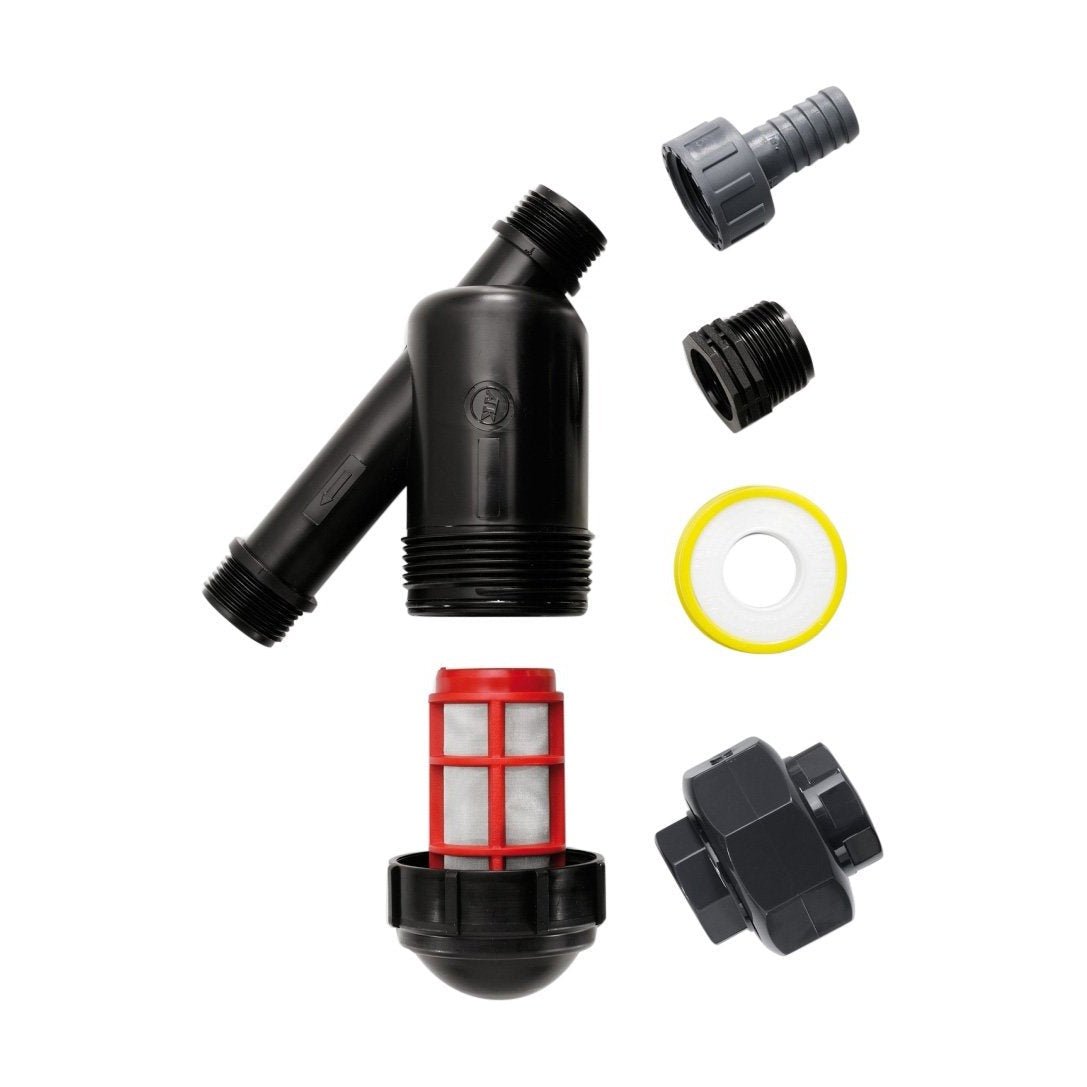 Kärcher 4.730-102.0 - Filtro de agua para la entrada del equipo con adaptador R 3/4 y 1 pulgada - Ferrotecnia