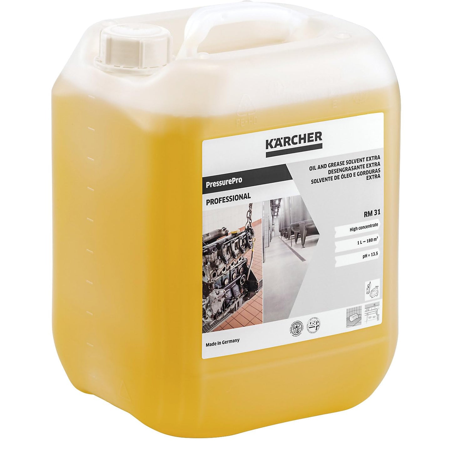 Kärcher 6.295-068.0 - Detergente alcalino RM 31 ASF para alta presión, garrafa de 10 l