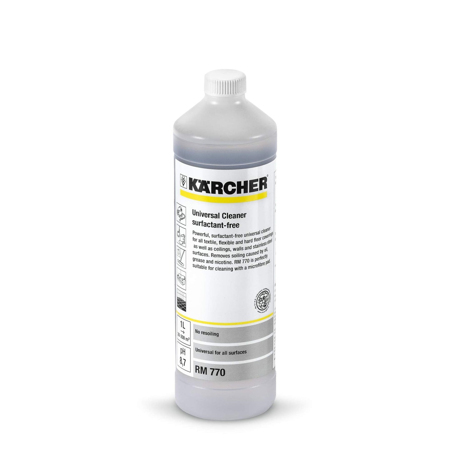 Kärcher 6.295-489.0 - Detergente para moquetas y tapicerías RM 770, botella de 1 l