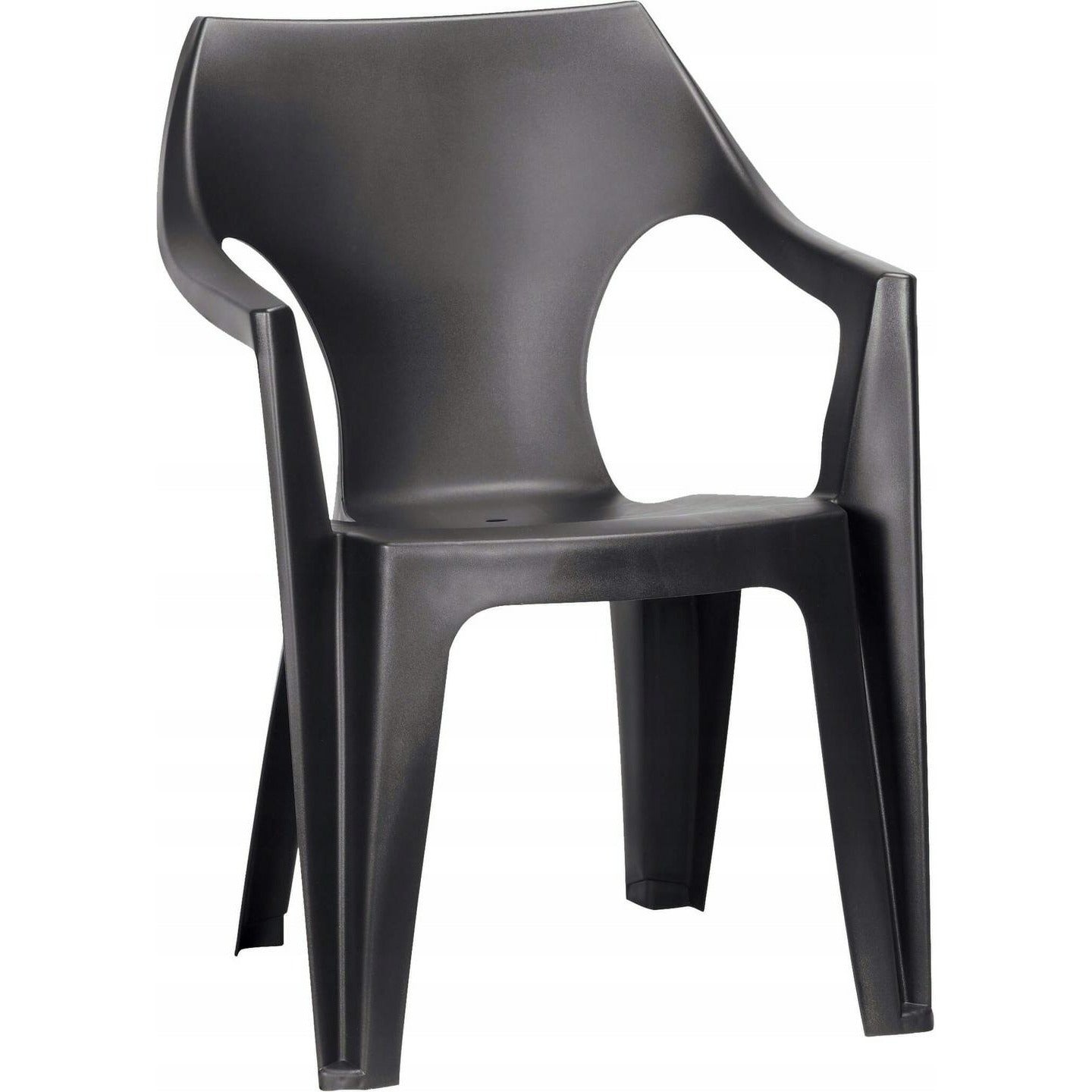 Keter 168 Silla Dante con respaldo bajo, grafito