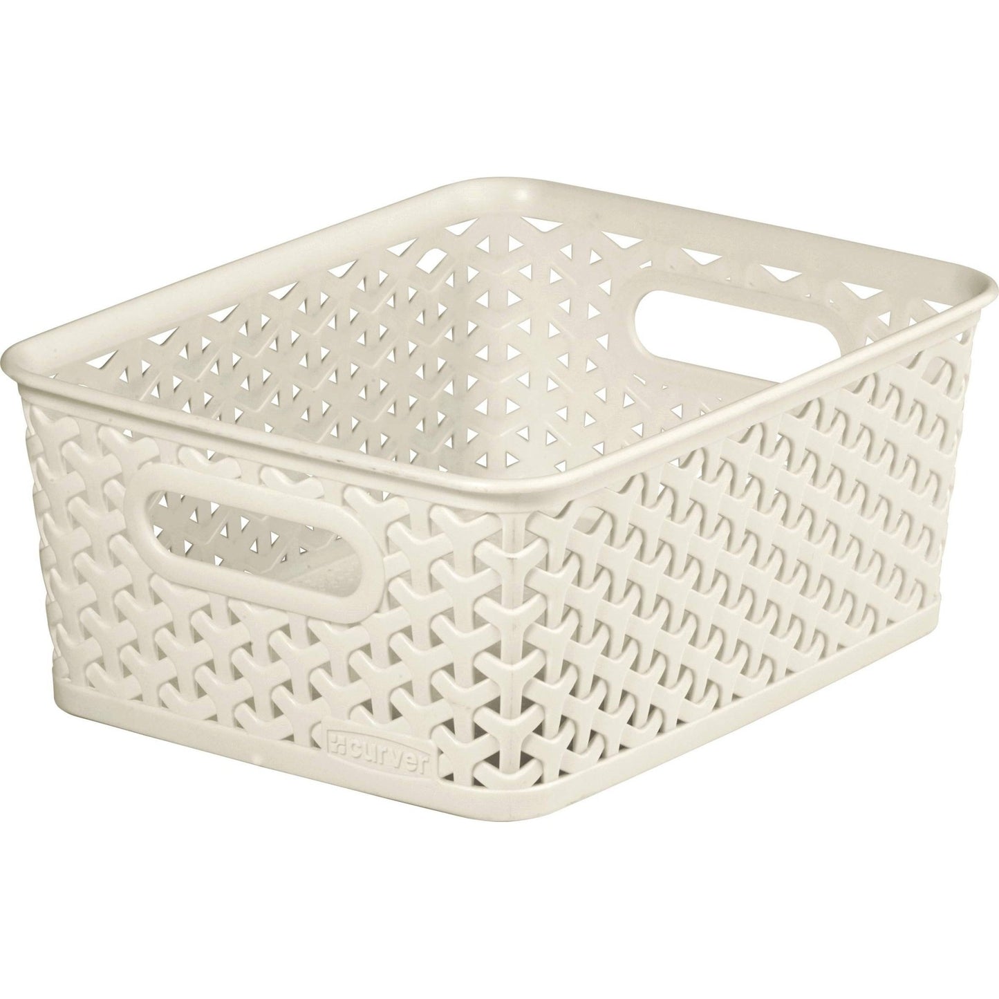 Keter 196859 - Cesta organizadora My Style S 4 L con asas efecto ratán crema - Ferrotecnia