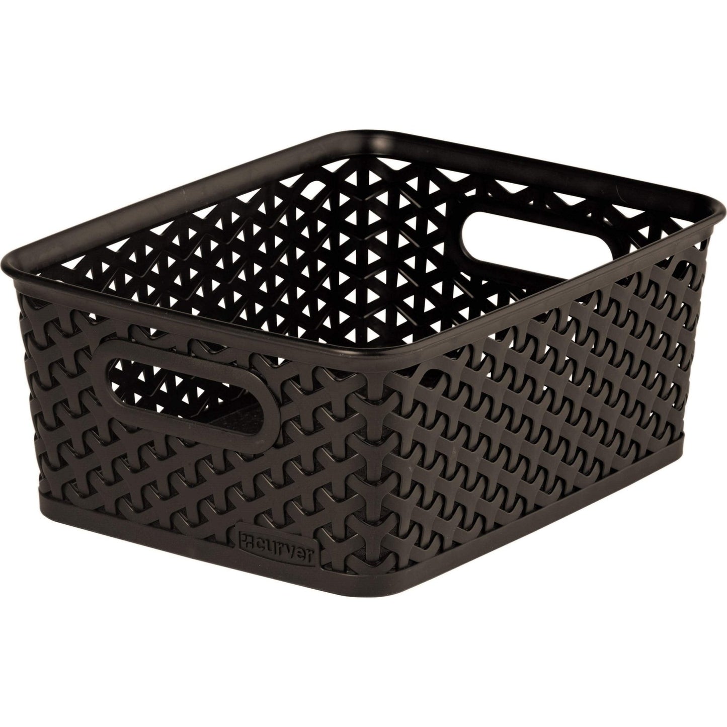 Keter 196888 - Cesta organizadora My Style M 13 L con asas efecto ratán marrón chocolate - Ferrotecnia