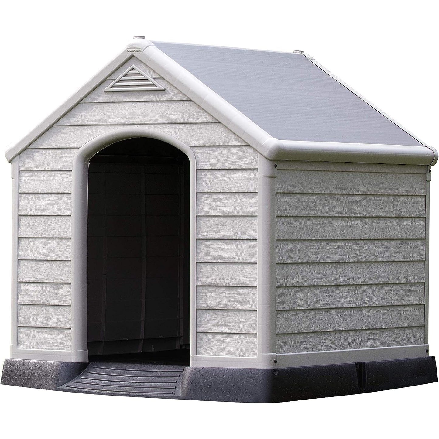 Keter 221088 - Caseta para perros de resina para exterior 95x99x99 cm gris grafito - Ferrotecnia