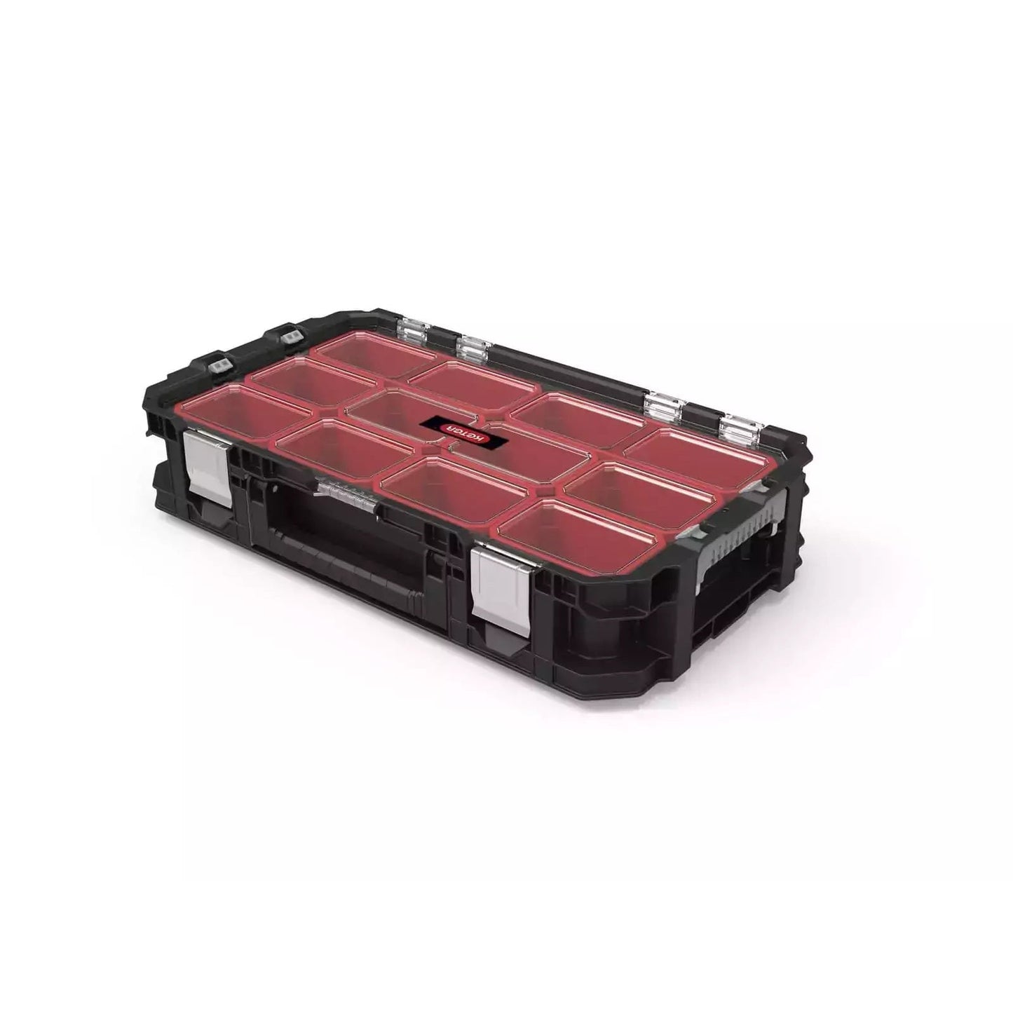 Keter 240051 Connect Organizer - Caja de Herramientas, Color Negro/Rojo, 54 x 30.2 x 11.4 cm