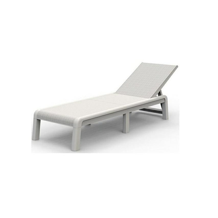 Keter Mallorca - Tumbona para Exteriores, Color Blanco - Ferrotecnia