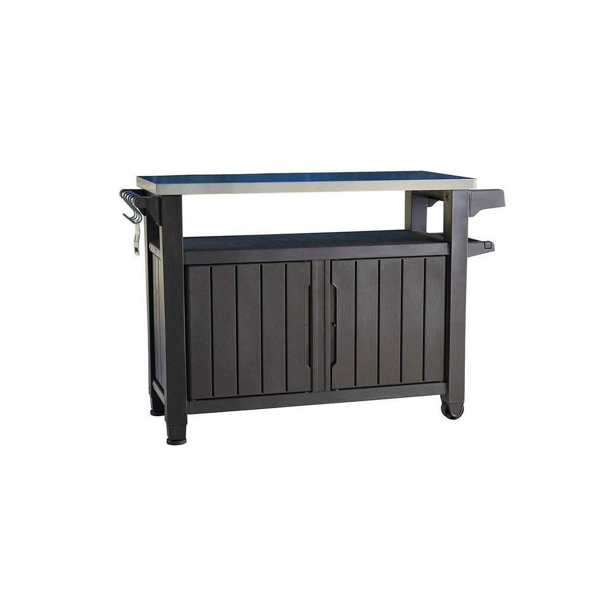Keter - Mueble Barbacoa Grande para jardín, Color marrón, 54 x 123.7 x 90 centímetros, 2017 - Ferrotecnia