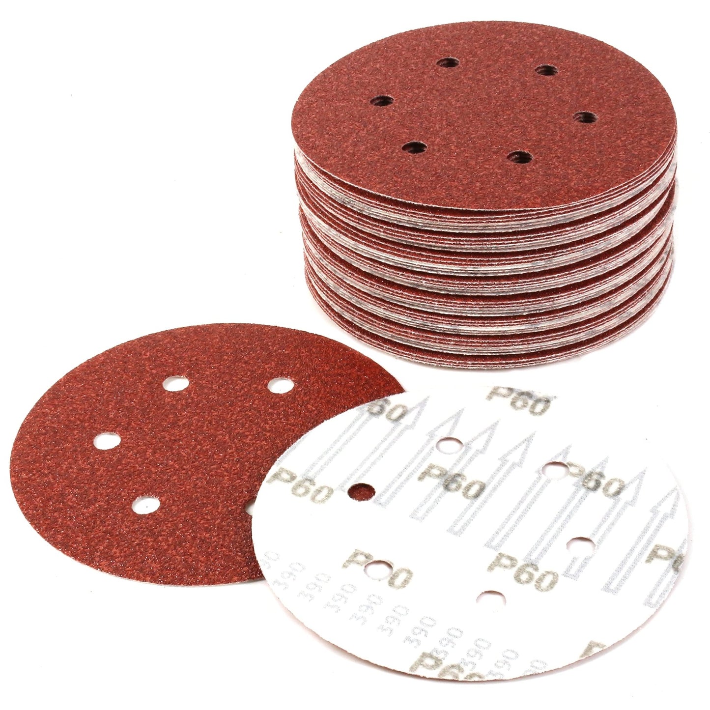Klingspor 270346 - Disco de lija con velcro PS 18 EK, grano 60, 150 mm, perforación GLS3