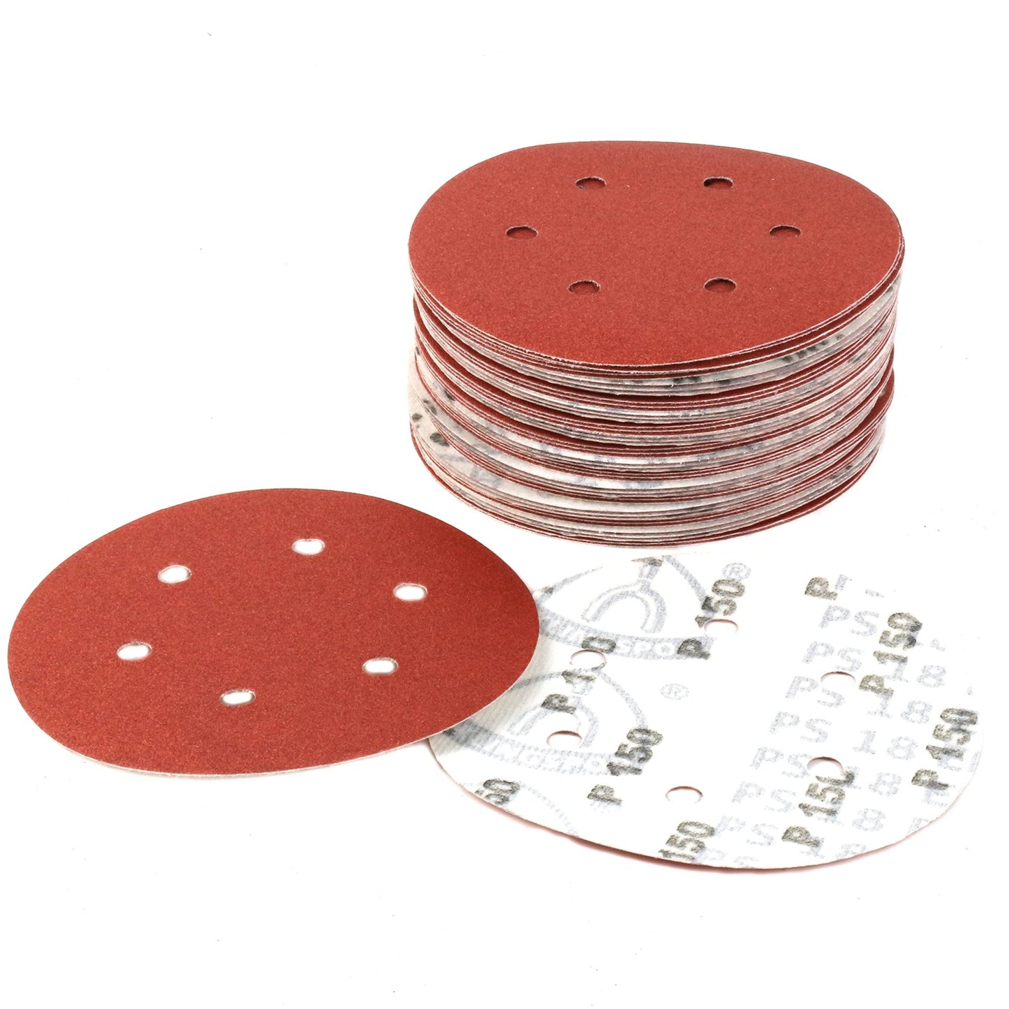 Klingspor 270525 - Disco de lija con velcro PS 18 EK, grano 150, 150 mm, perforación GLS3