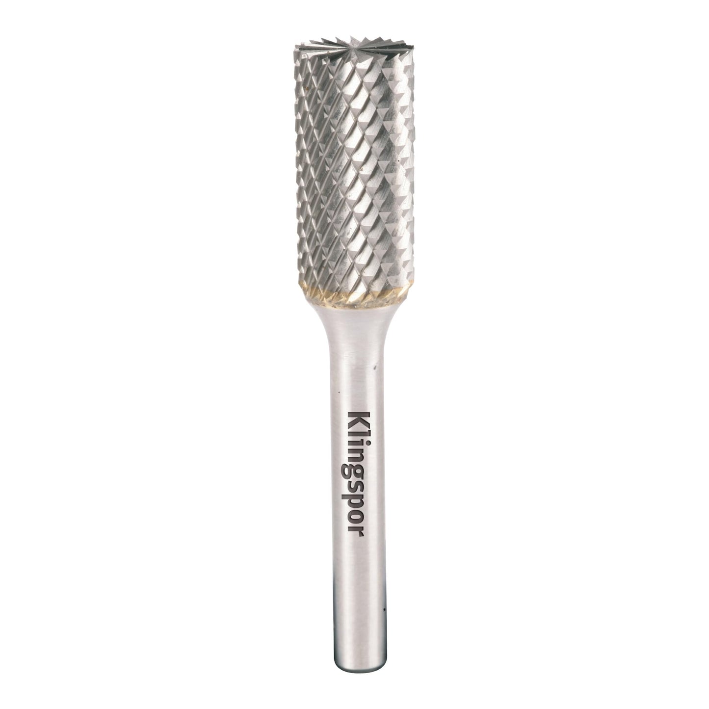 Klingspor 295610 - Fresa rotativa de metal duro HF 100 B cilíndrica con dentado frontal ZYAS, 12,7 x 25 mm, vástago de 6 mm