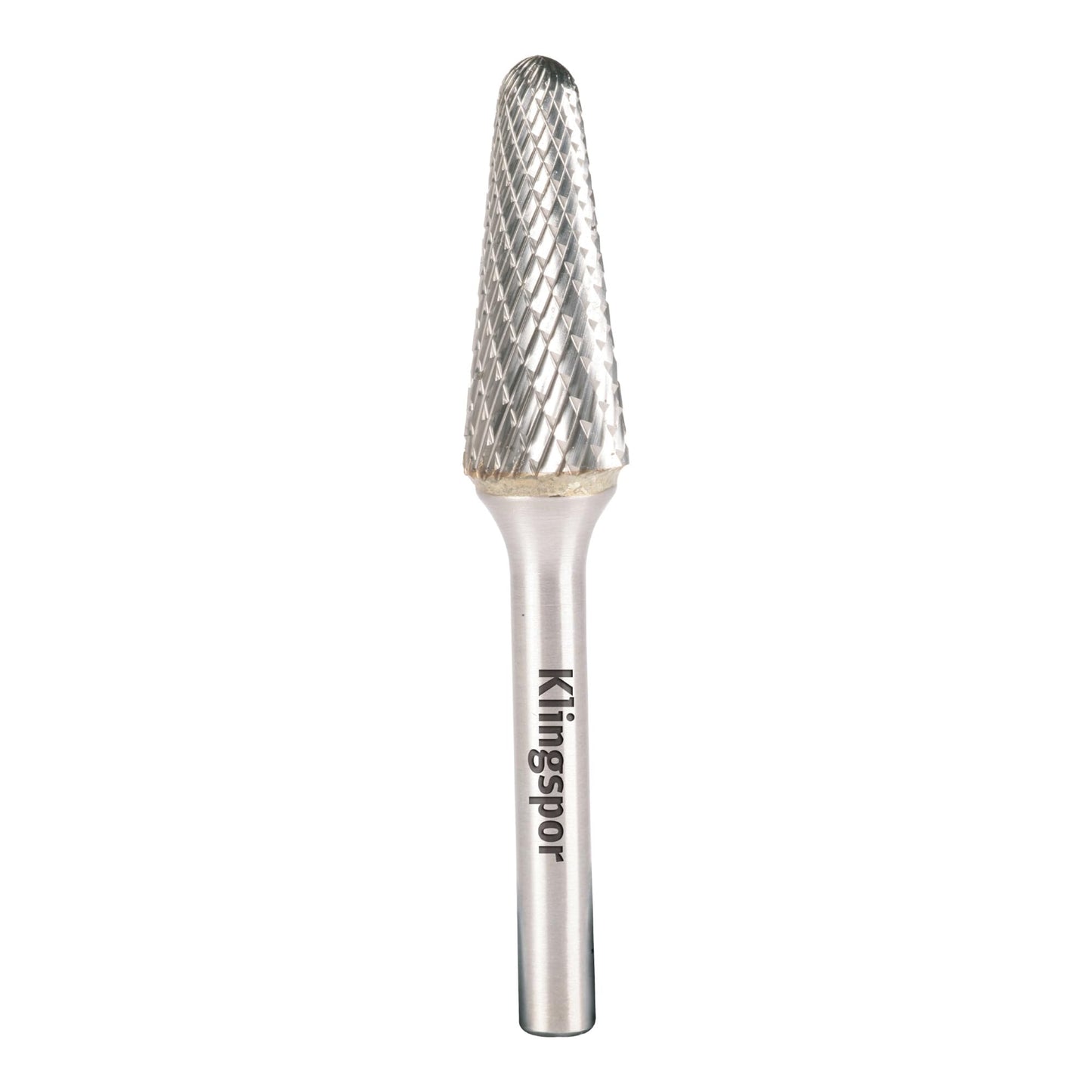 Klingspor 296200 - Fresa rotativa de metal duro HF 100 L cónica con punta esférica KEL, 6 x 18 mm, vástago de 6 mm