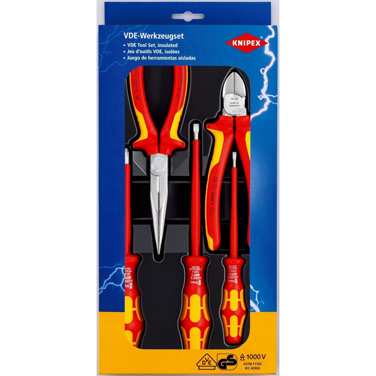 Knipex 00 20 13 VDE Insulated Tool Set