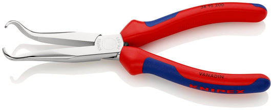 Knipex 3895200 - Alicate para mecánicos, bocas 45º semiredondas para extraer bujías - con mangos bicomponentes 200 - Ferrotecnia