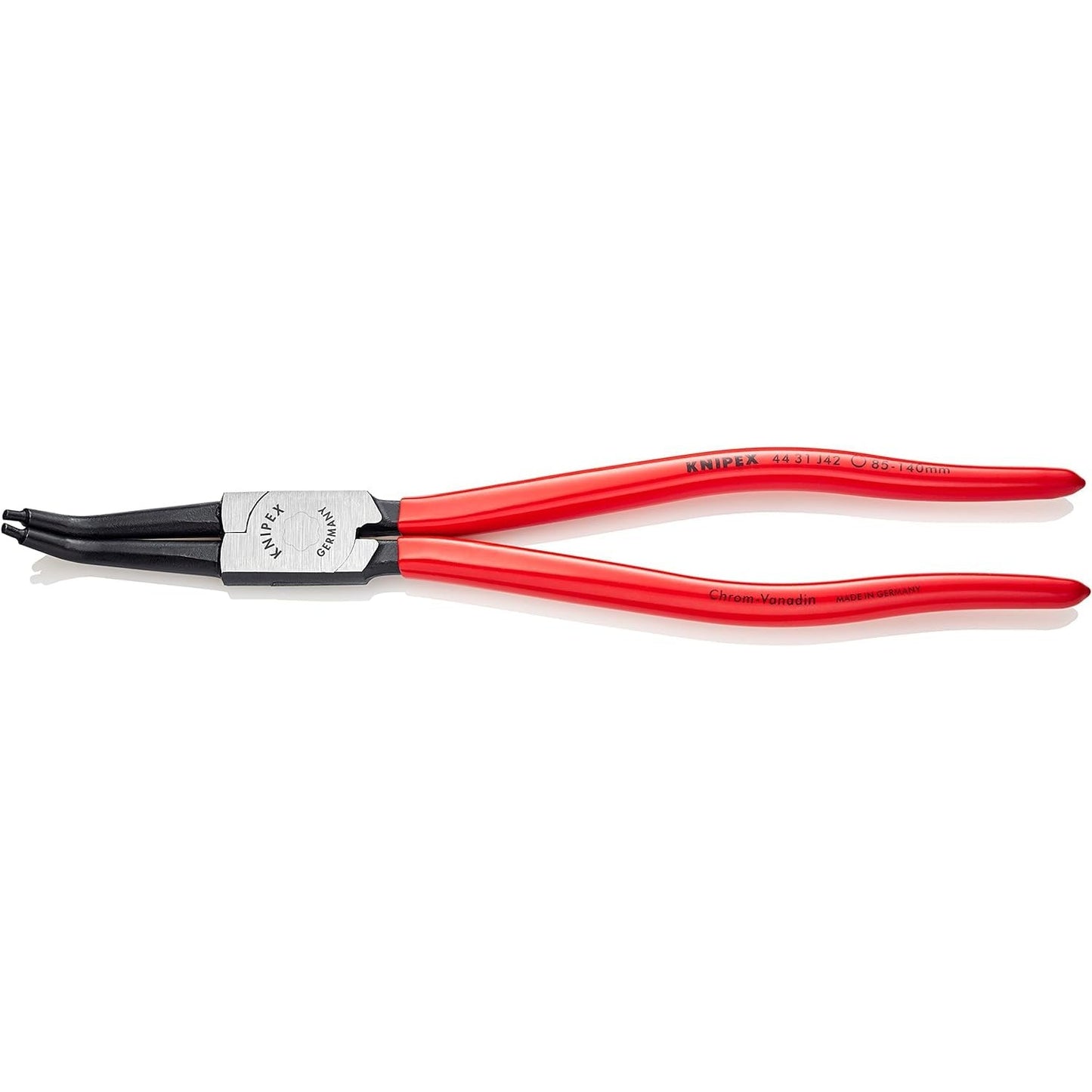 Knipex 44 31 J42 - Pliers with 45º mouth for Knipex internal washers, for washers from 85 to 140 mm.