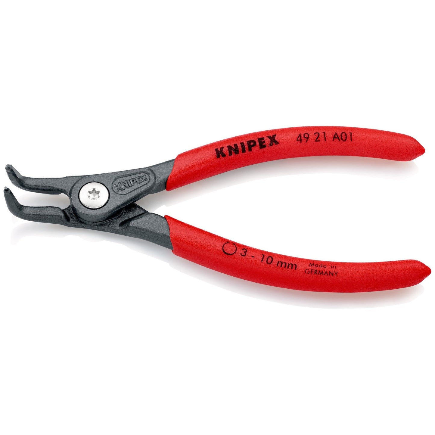 Knipex 49 21 A41 - Alicate de precisión con boca a 90º para arandelas exteriores Knipex, para arandelas de 85 a 140 mm.