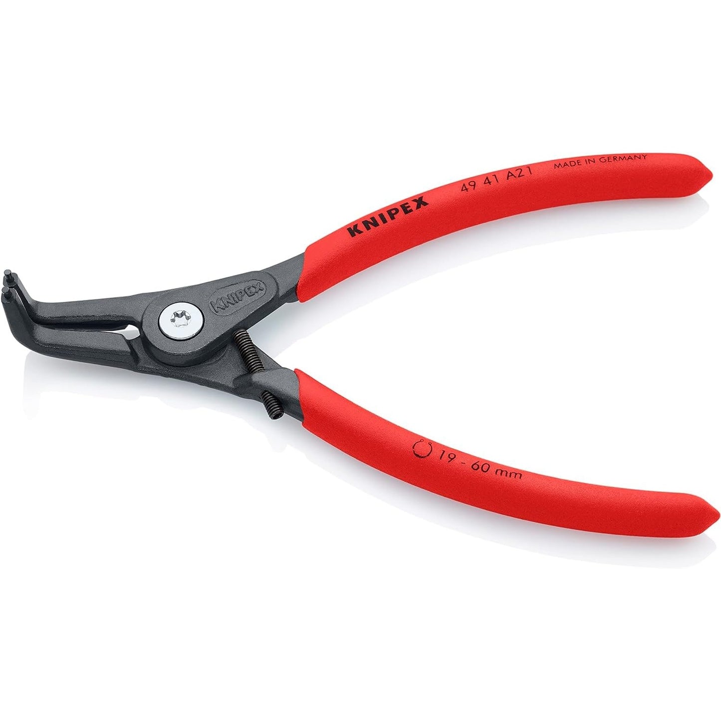 Knipex 49 41 A21 - Precision pliers with 90º mouth for Knipex external washers, for washers from 19 to 60 mm.