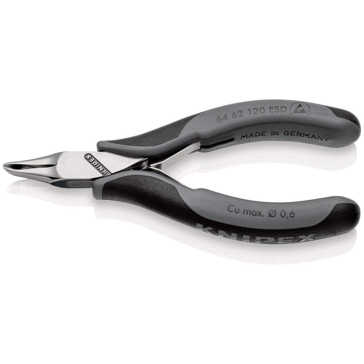 Knipex 64 62 120 ESD - Alicates de corte frontal para electrónica ESD - Ferrotecnia