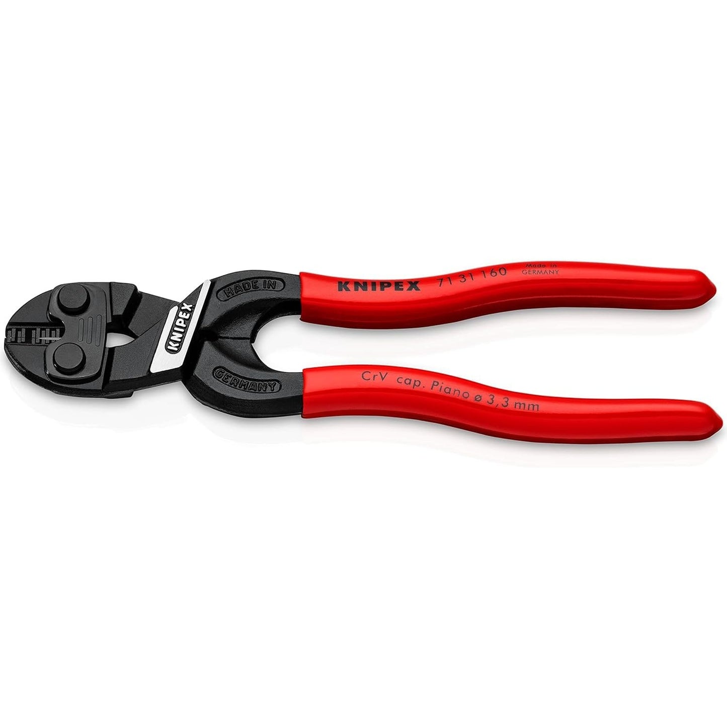 Knipex 71 31 160 - Knipex Cobolt® articulated cutter 160 mm. with PVC handles and notch on the edges
