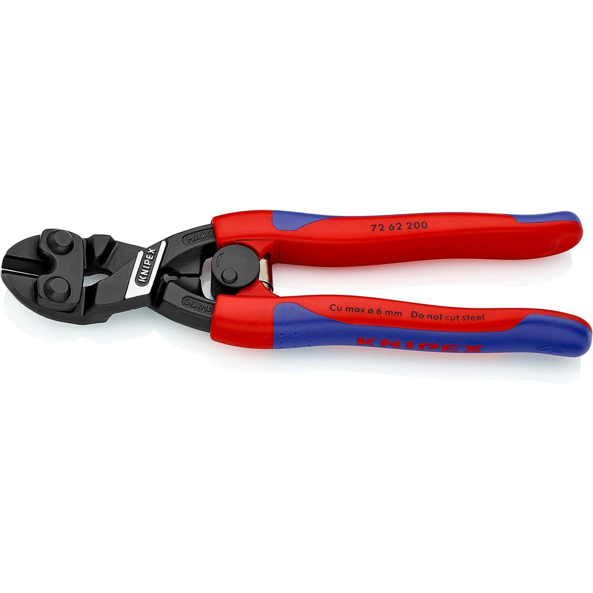 Knipex 72 62 200 - Articulated cutter for flush cutting of plastic and soft metal Knipex 200 mm.