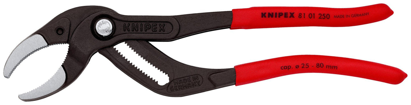 Knipex 81 01 250 - Tenaza para tuberías y racores Knipex 250 mm. con mangos PVC - Ferrotecnia