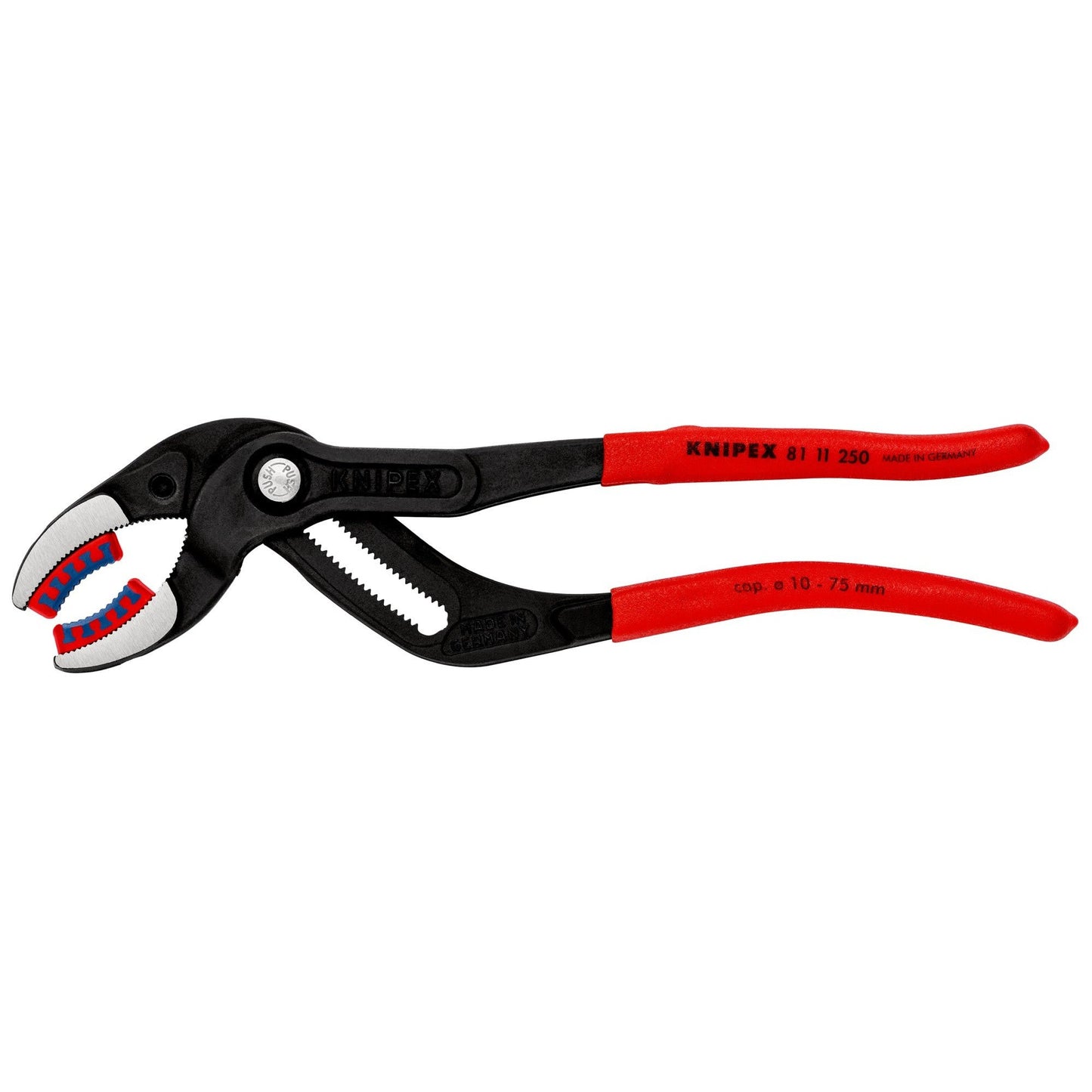 Knipex 81 11 250 - Pliers for Knipex pipes and fittings 250 mm. with PVC handles and jaws with plastic protector