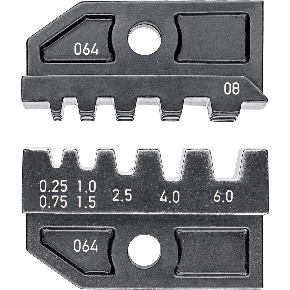 Knipex 97 49 08 - Mordazas intercambiables para alicates para crimpar terminales Knipex 97 43 xx - Ferrotecnia