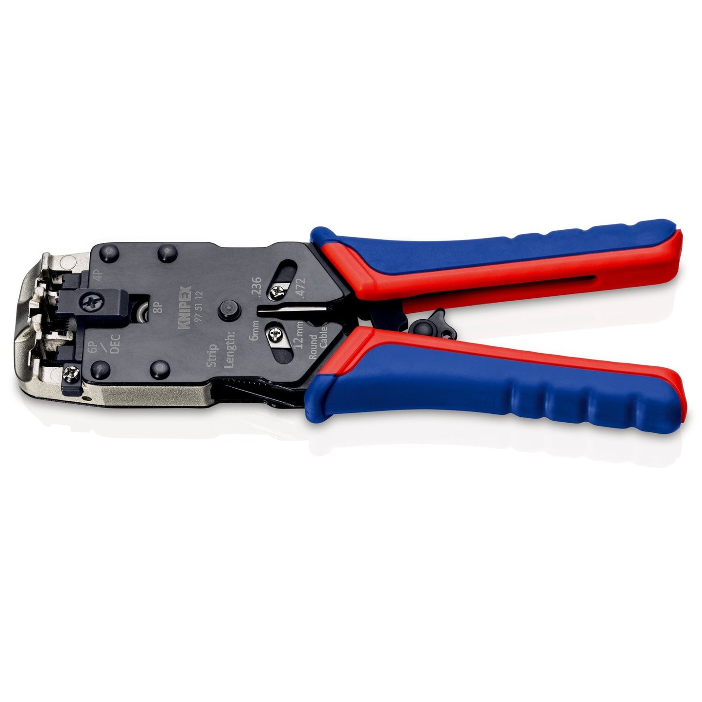 Knipex 97 51 12 SB - Crimping pliers for Western connectors