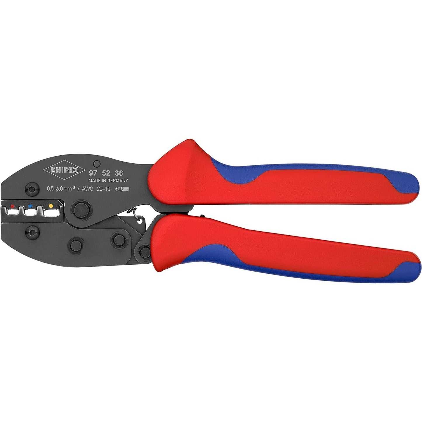 Knipex 97 52 36 SB - Alicates para crimpar terminales Knipex PreciForce (en embalaje autoservicio)