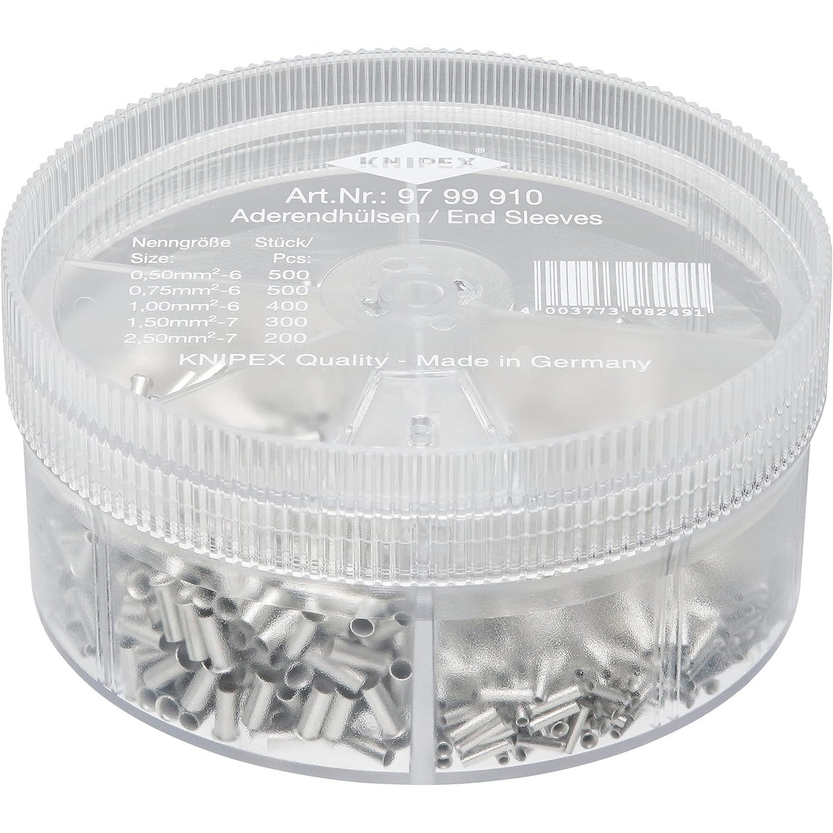 Knipex 97 99 910 - Assortiment de cosses de connecteurs de câbles Knipex