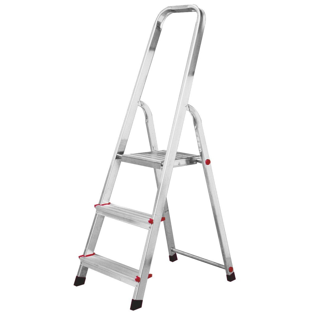 Krause 000712 - Escalera de tijera de aluminio Corda, 3 peldaños - Ferrotecnia
