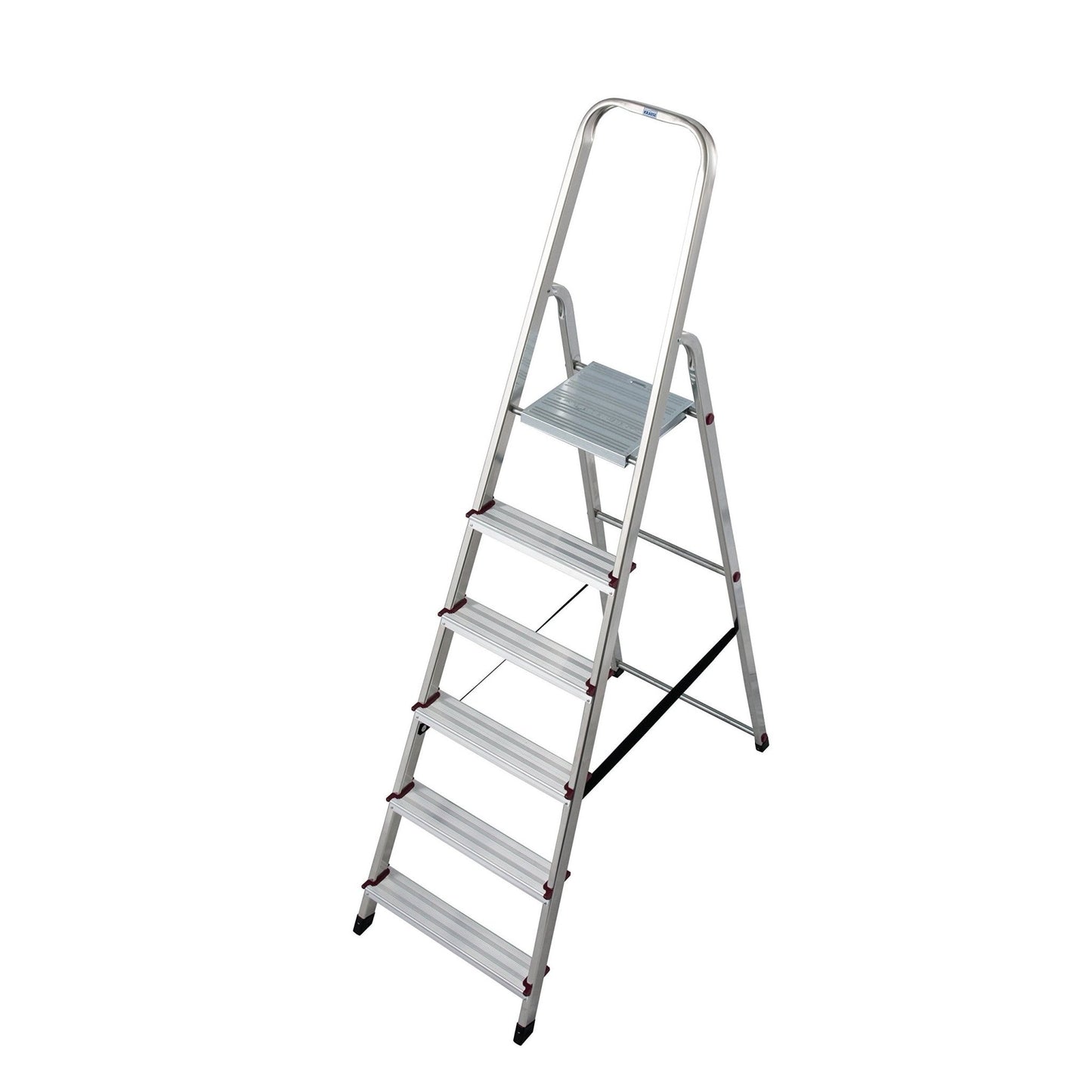 Krause 000736 - Escalera de tijera de aluminio Corda, 6 peldaños - Ferrotecnia