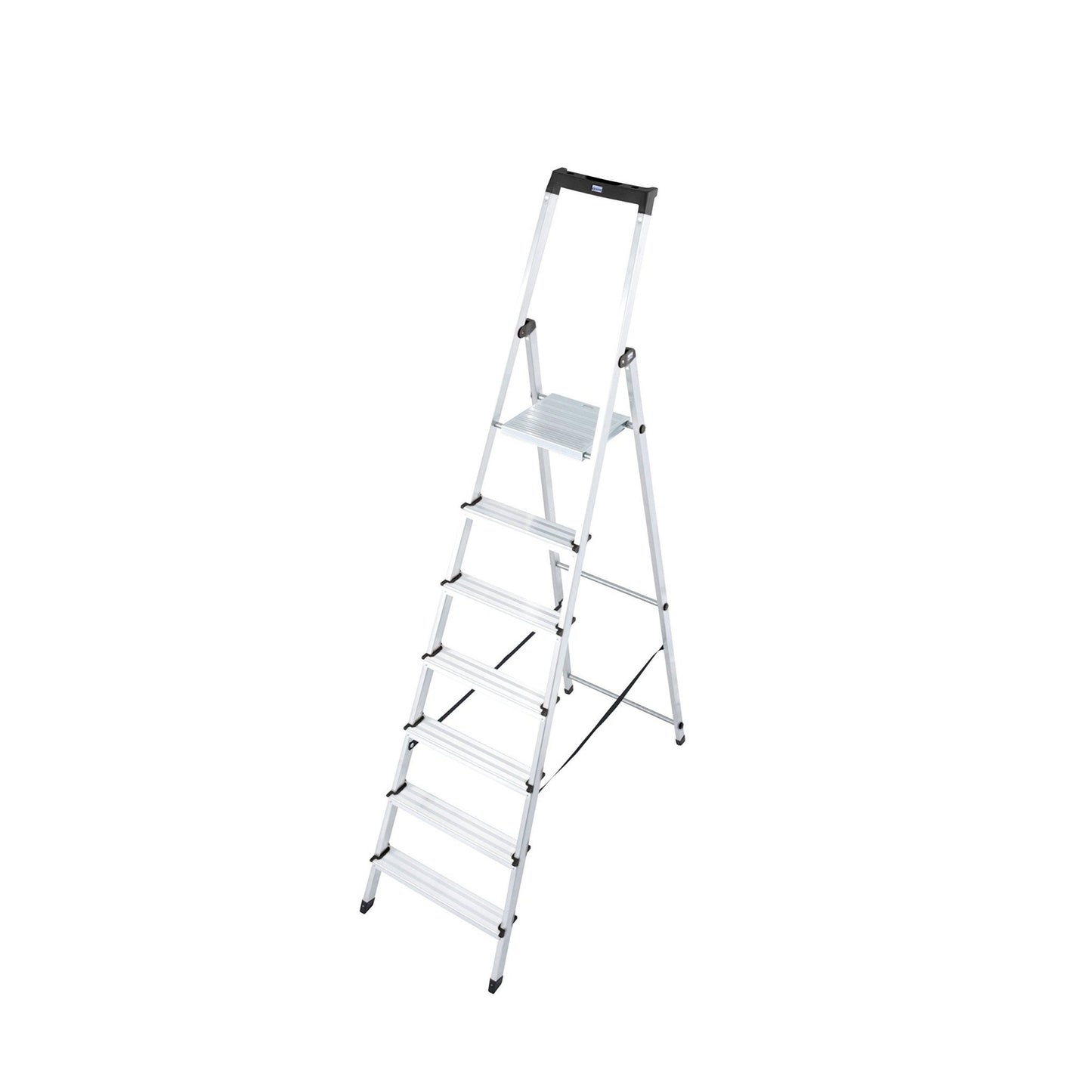 Krause 126252 - Escalera de tijera de aluminio Solidy, 7 peldaños, altura de trabajo 3,50 m - Ferrotecnia