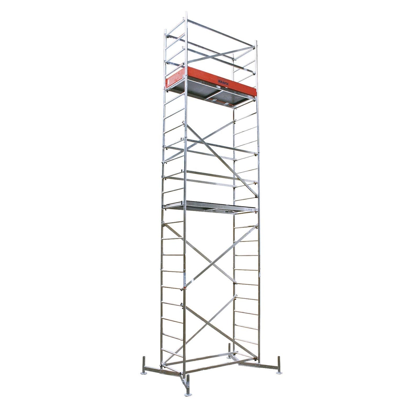 Krause 710222 - Andamio de aluminio ClimTec completo base + 2 cuerpos, altura de trabajo 7,00 m