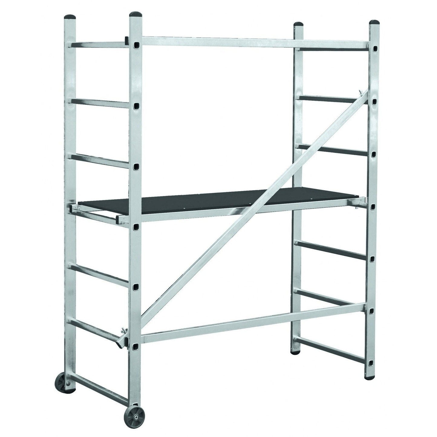 Krause 916174 - Andamio de escalera Corda Mini, altura de trabajo 3,00 m - Ferrotecnia