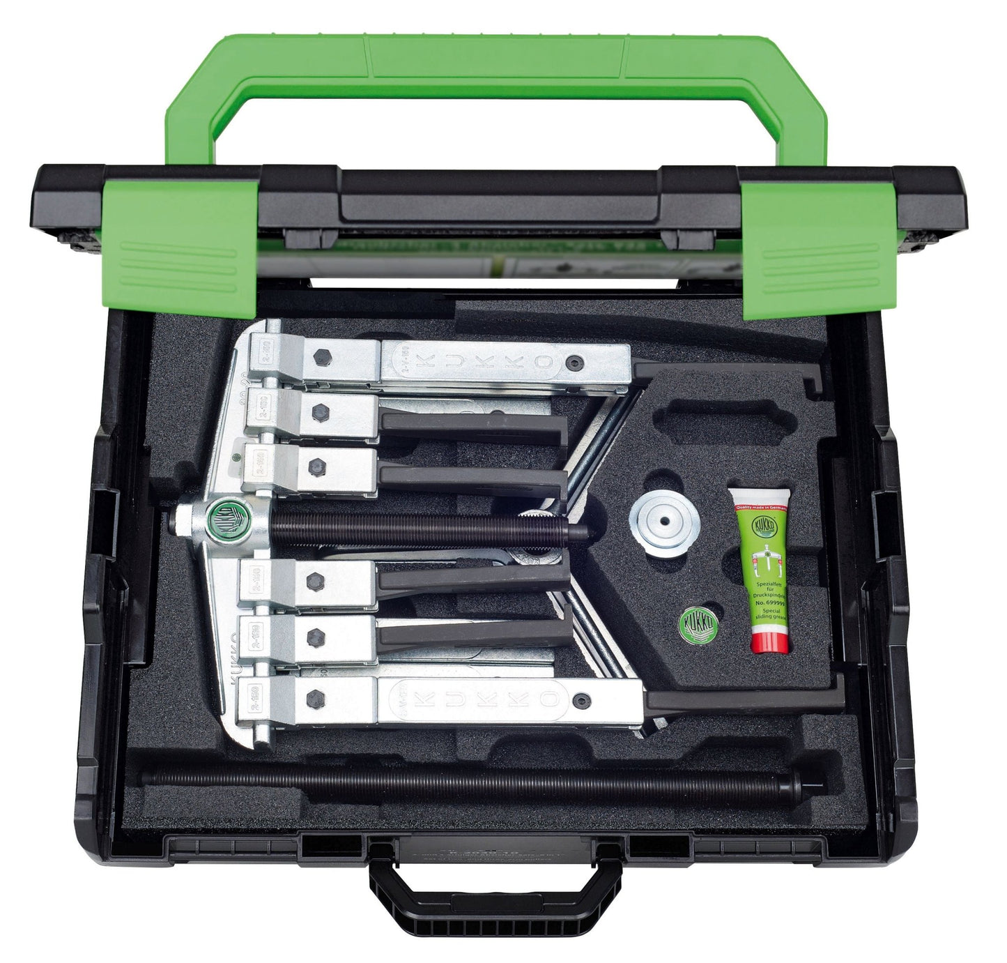 Kukko K - 2030 - 20 - S - Juego de extractores de rodamientos de 2 y 3 patas para espacios angostos (200 x 150 - 450 mm) - Ferrotecnia