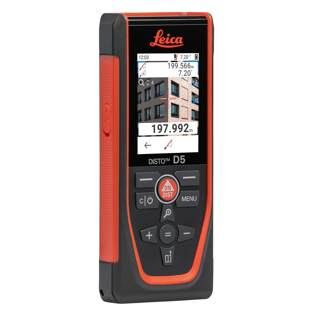 Leica Geosystems 950908 - Medidor láser DISTO D5 de 200 m con cámara - Ferrotecnia